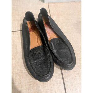 Coach Mary Lock Up Black Slip On Loafers Sz 8.5
